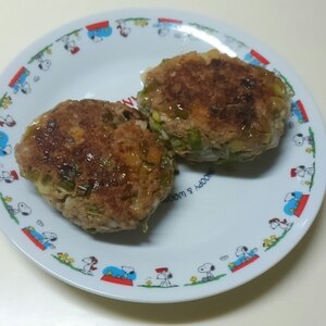 長いもと長ねぎde和風バーグ【卵＆パン粉不使用】